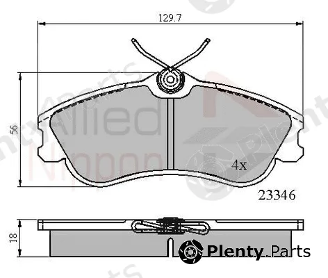 Comline ADB0892 — Brake Pad Set, disc brake ANL Braking
