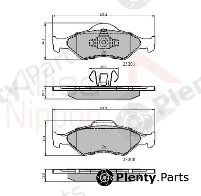 Comline ADB0899 — Brake Pad Set, disc brake ANL Braking