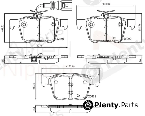 Comline ADB12157 — Brake Pad Set, disc brake ANL Braking