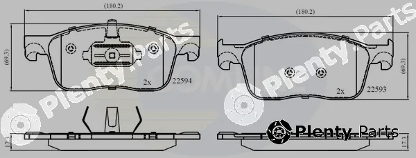 Comline CBP02354 — Brake Pad Set, disc brake Comline