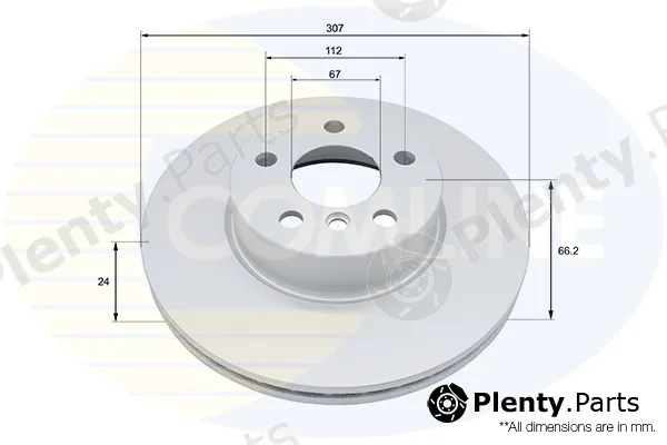Comline ADC5053V — Brake Disc COATED