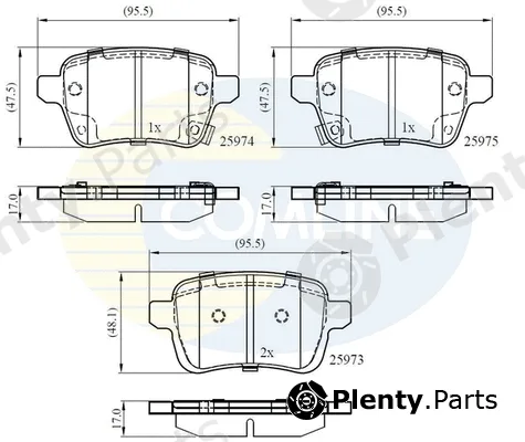 Comline CBP32299 — Brake Pad Set, disc brake Comline
