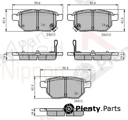 Comline ADB31579 — Brake Pad Set, disc brake ANL Braking