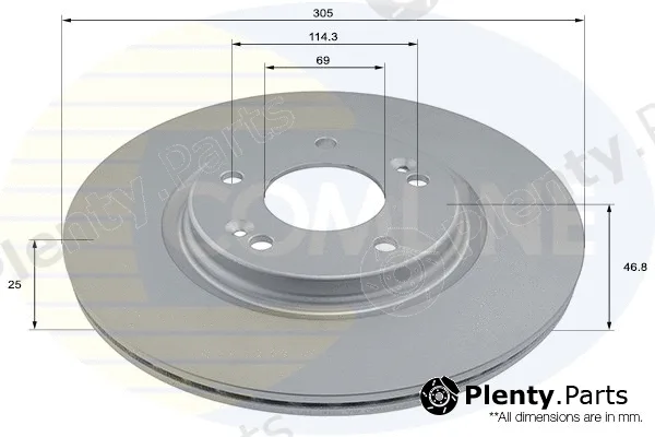 Comline ADC2982V — Brake Disc COATED