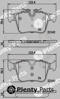 Comline ADB02255 — Brake Pad Set, disc brake ANL Braking