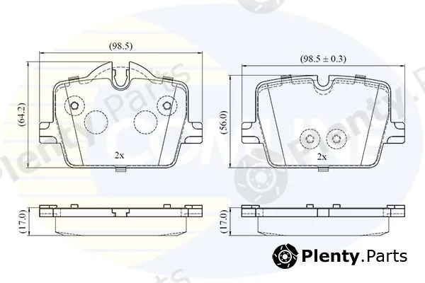 Comline CBP02865 — Brake Pad Set, disc brake Comline