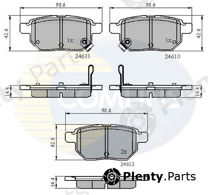 Comline CBP31579 — Brake Pad Set, disc brake Comline