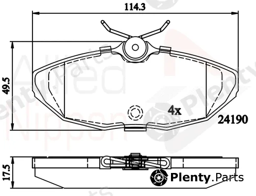 Comline ADB02289 — Brake Pad Set, disc brake ANL Braking