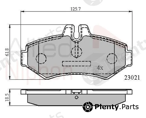 Comline ADB0914 — Brake Pad Set, disc brake ANL Braking