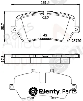 Comline ADB02256 — Brake Pad Set, disc brake ANL Braking
