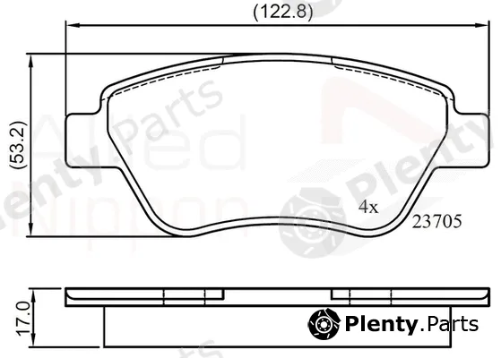Comline ADB01535 — Brake Pad Set, disc brake ANL Braking