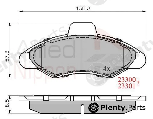 Comline ADB0393 — Brake Pad Set, disc brake ANL Braking