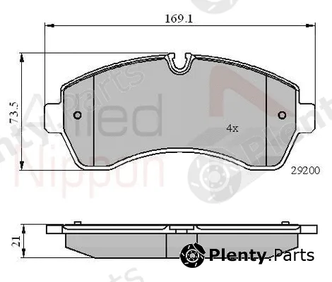 Comline ADB01569 — Brake Pad Set, disc brake ANL Braking