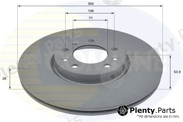 Comline ADC2848V — Brake Disc COATED