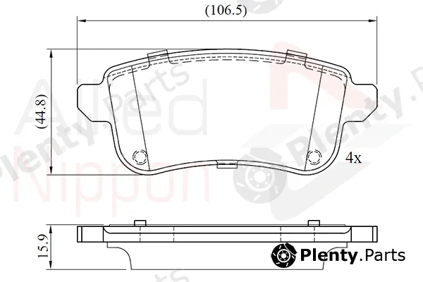 Comline ADB02776 — Brake Pad Set, disc brake ANL Braking