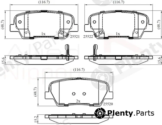 Comline ADB36009 — Brake Pad Set, disc brake ANL Braking