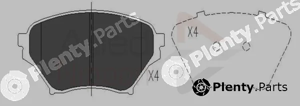 Comline ADB01206 — Brake Pad Set, disc brake ANL Braking