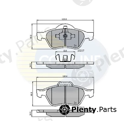 Comline CBP01115 — Brake Pad Set, disc brake Comline