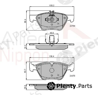 Comline ADB0913 — Brake Pad Set, disc brake ANL Braking