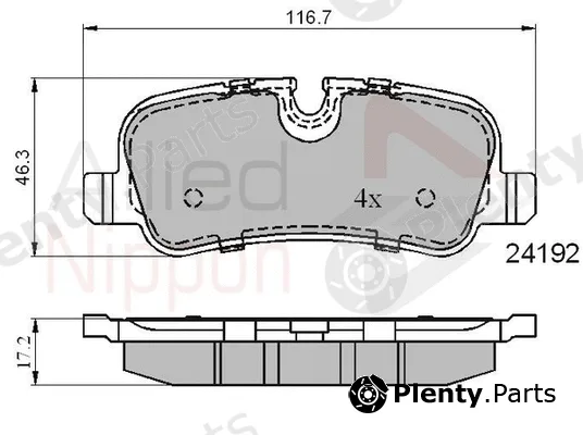 Comline ADB01726 — Brake Pad Set, disc brake ANL Braking
