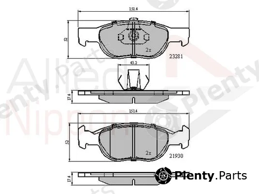 Comline ADB01018 — Brake Pad Set, disc brake ANL Braking
