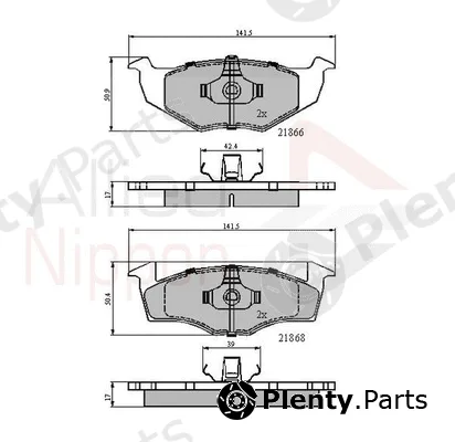 Comline ADB0707 — Brake Pad Set, disc brake ANL Braking