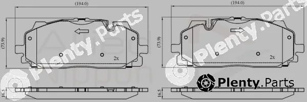 Comline ADB02443 — Brake Pad Set, disc brake ANL Braking