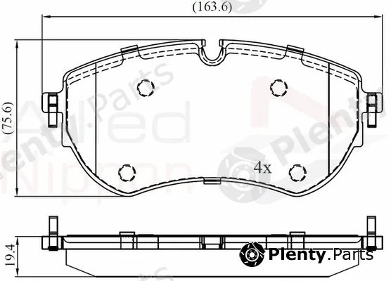 Comline ADB02456 — Brake Pad Set, disc brake ANL Braking