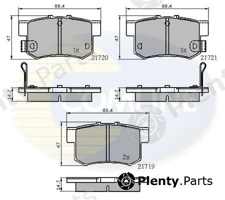 Comline CBP3445 — Brake Pad Set, disc brake Comline