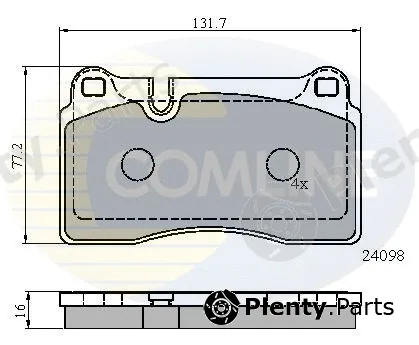 Comline CBP01626 — Brake Pad Set, disc brake Comline