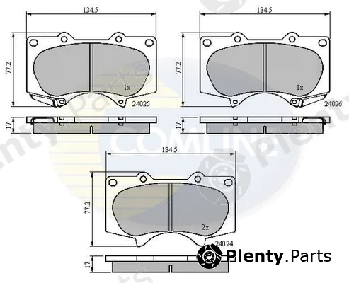 Comline CBP31201 — Brake Pad Set, disc brake Comline