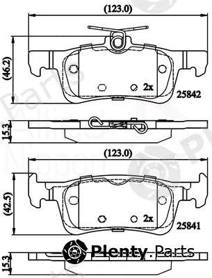 Comline ADB02335 — Brake Pad Set, disc brake ANL Braking