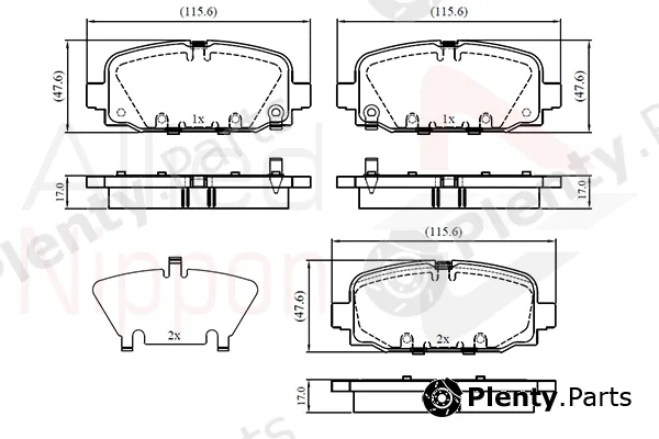 Comline ADB32860 — Brake Pad Set, disc brake ANL Braking