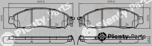 Comline ADB02420 — Brake Pad Set, disc brake ANL Braking