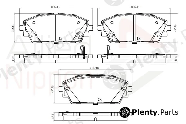 Comline ADB32856 — Brake Pad Set, disc brake ANL Braking