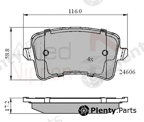 Comline ADB01709 — Brake Pad Set, disc brake ANL Braking