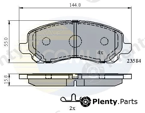 Comline CBP31256 — Brake Pad Set, disc brake Comline
