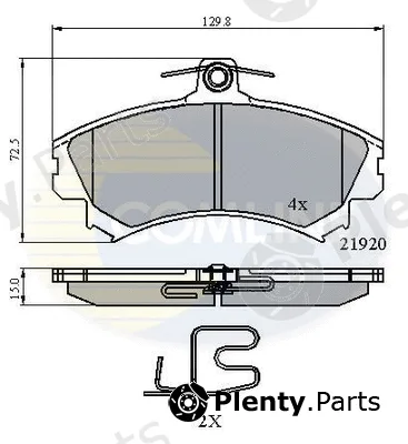 Comline CBP3462 — Brake Pad Set, disc brake Comline