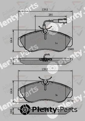 Comline ADB11032 — Brake Pad Set, disc brake ANL Braking