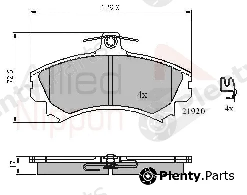 Comline ADB31304 — Brake Pad Set, disc brake ANL Braking