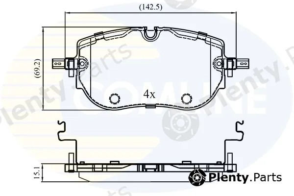 Comline CBP03412 — Brake Pad Set, disc brake Comline