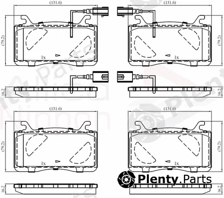 Comline ADB12461 — Brake Pad Set, disc brake ANL Braking