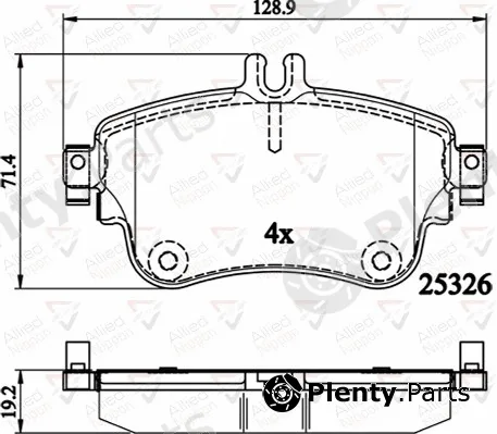 Comline ADB02151 — Brake Pad Set, disc brake ANL Braking