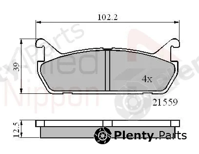 Comline ADB0875 — Brake Pad Set, disc brake ANL Braking