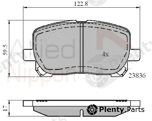 Comline ADB01132 — Brake Pad Set, disc brake ANL Braking