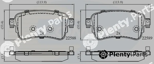 Comline CBP02351 — Brake Pad Set, disc brake Comline