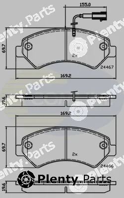 Comline CBP12247 — Brake Pad Set, disc brake Comline