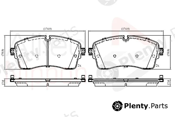 Comline ADB02761 — Brake Pad Set, disc brake ANL Braking