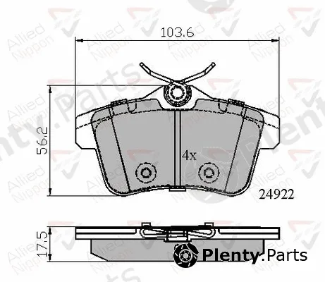 Comline ADB02045 — Brake Pad Set, disc brake ANL Braking
