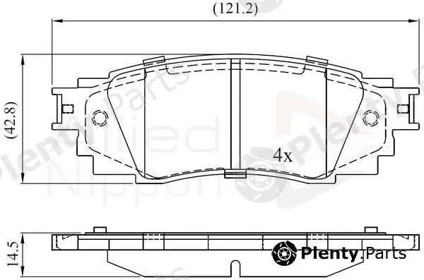 Comline ADB02430 — Brake Pad Set, disc brake ANL Braking